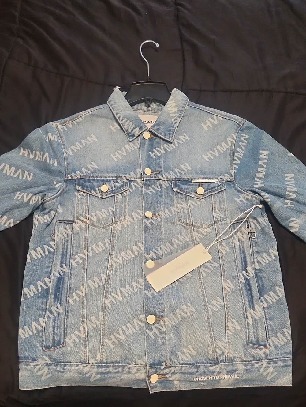 Light Blue Logo Denim Jacket - Men's